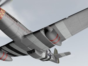 north american p-51b mustang 3D Model