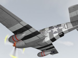 north american p-51b mustang 3D Model