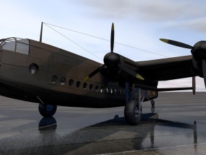 avro york mk-1 3D Model