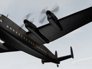 avro york mk-1 3D Model