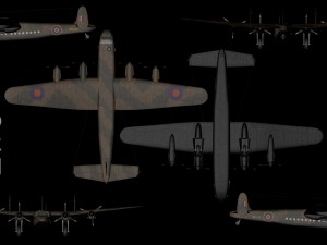 avro york mk-1 3D Model