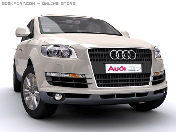Audi q7 3D Modell .c4d .max .obj .3ds .fbx .stl .blend 