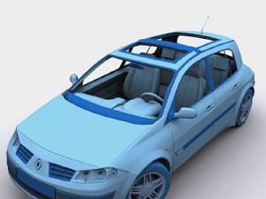 renault megane 3Dモデル