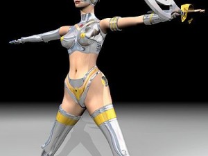 robot girl 3D मॉडल