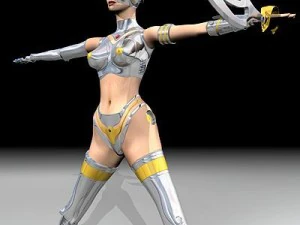 robot girl 3D Model