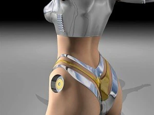 robot girl 3D Model