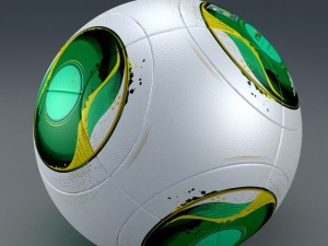 official match ball cafusa 2014 brasil 3D in 3DExport
