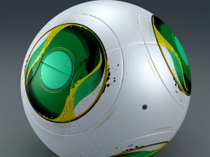official match ball cafusa  2014 brasil 3D Model