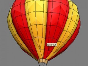 fire balloon Modelo 3D