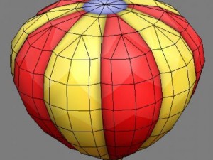 fire balloon Modelo 3D