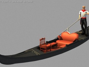 gondolaboatmanhas bone 3D Модель