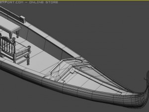 gondolaboatmanhas bone 3D 模型