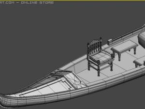 gondolaboatmanhas bone 3D Model
