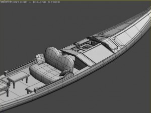 gondolaboatmanhas bone 3D 模型