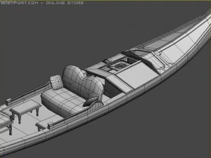 gondolaboatmanhas bone 3D Model