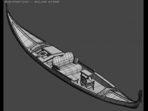 gondolaboatmanhas bone 3D Model