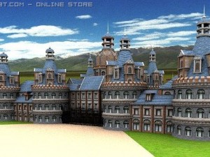 hotel castle Modelo 3D