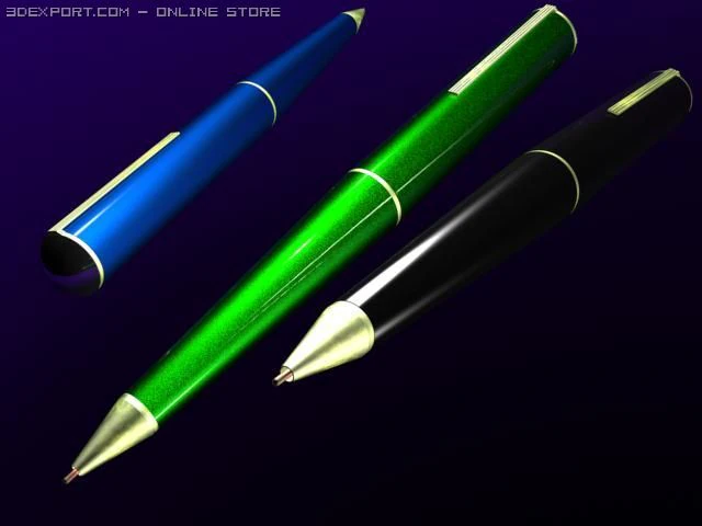 pen 3D Model .c4d .max .obj .3ds .fbx .stl .blend 