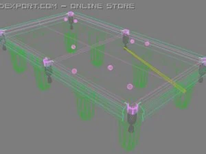 billiard table for the pyramid 3D Model