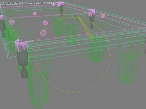 billiard table for the pyramid 3D Model