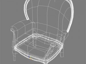 classic armchair Modèle 3D