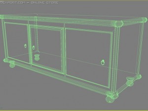 wooden comode 3Dモデル