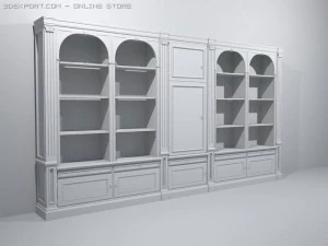 old bookcase 3D Model