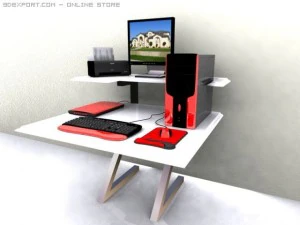 computer da tavolo Modello 3D
