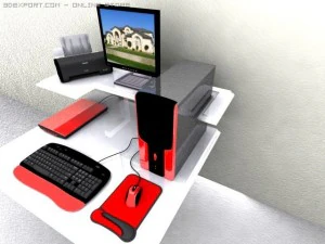 デスクトップコンピュータ 3Dモデル