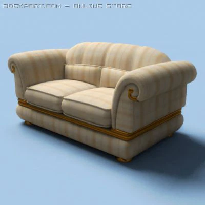 divano magna Modello 3D .c4d .max .obj .3ds .fbx .stl .blend 