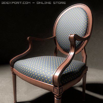 chair a capelini 3D 모델 .c4d .max .obj .3ds .fbx .stl .blend 