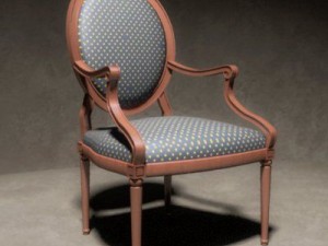 chair a capelini 3D 모델