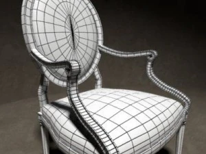 chair a capelini 3D Model
