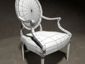 chair a capelini 3D Model