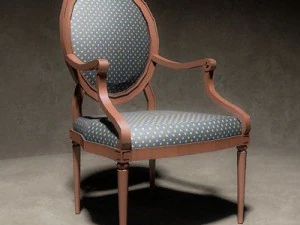 chair a capelini lowpoly 3D Model