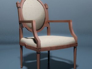 chair marcel lowpoly 3D Model