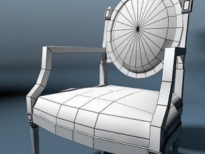 chair marcel lowpoly 3D Model