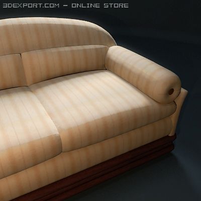 sofa clein 3D 模型 .c4d .max .obj .3ds .fbx .stl .blend 