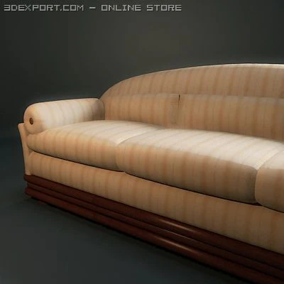 3seater clein 3D Model .c4d .max .obj .3ds .fbx .stl .blend 