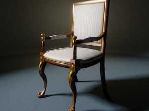chair ampir 3D मॉडल