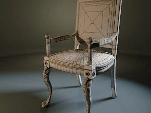 chair ampir 3D Model