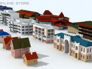 houses collection 3D Model