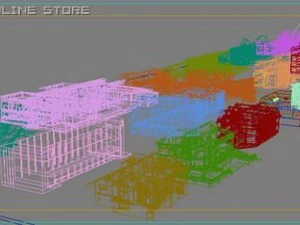 houses collection 3D Model