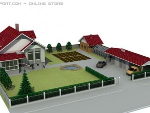 country house 3D Model