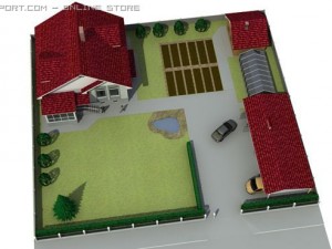 country house Modèle 3D