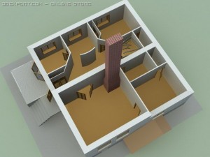 country house Modèle 3D