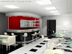cafe 3D Model
