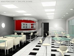 cafe 3D Model