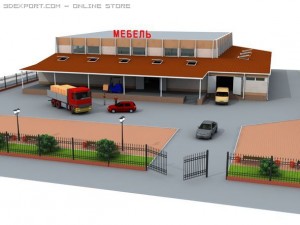building of a factory Model 3D