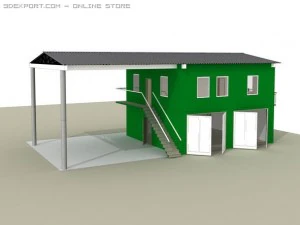 industrial building 3D Model